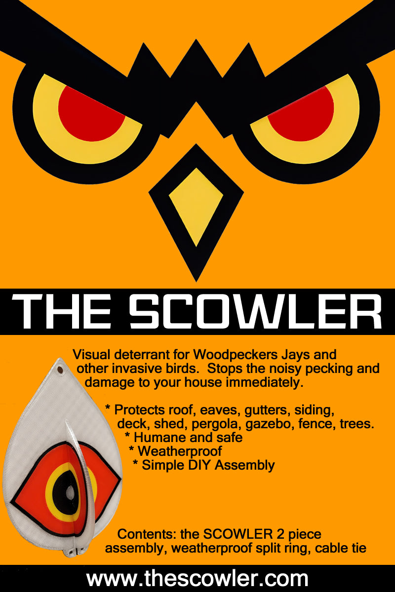 The Scowler - Scare Woodpeckers and Other Birds Away.
