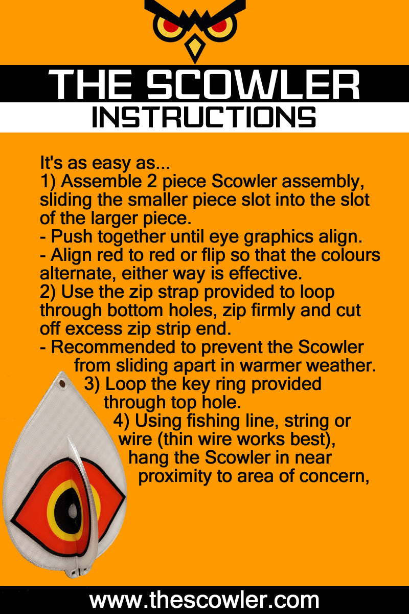 The Scowler - Scare Woodpeckers and Other Birds Away.