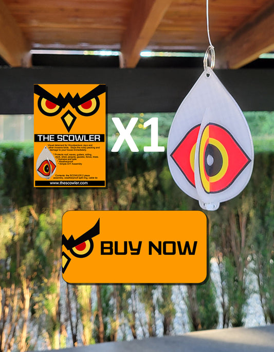 The Scowler - Scare Woodpeckers and Other Birds Away.