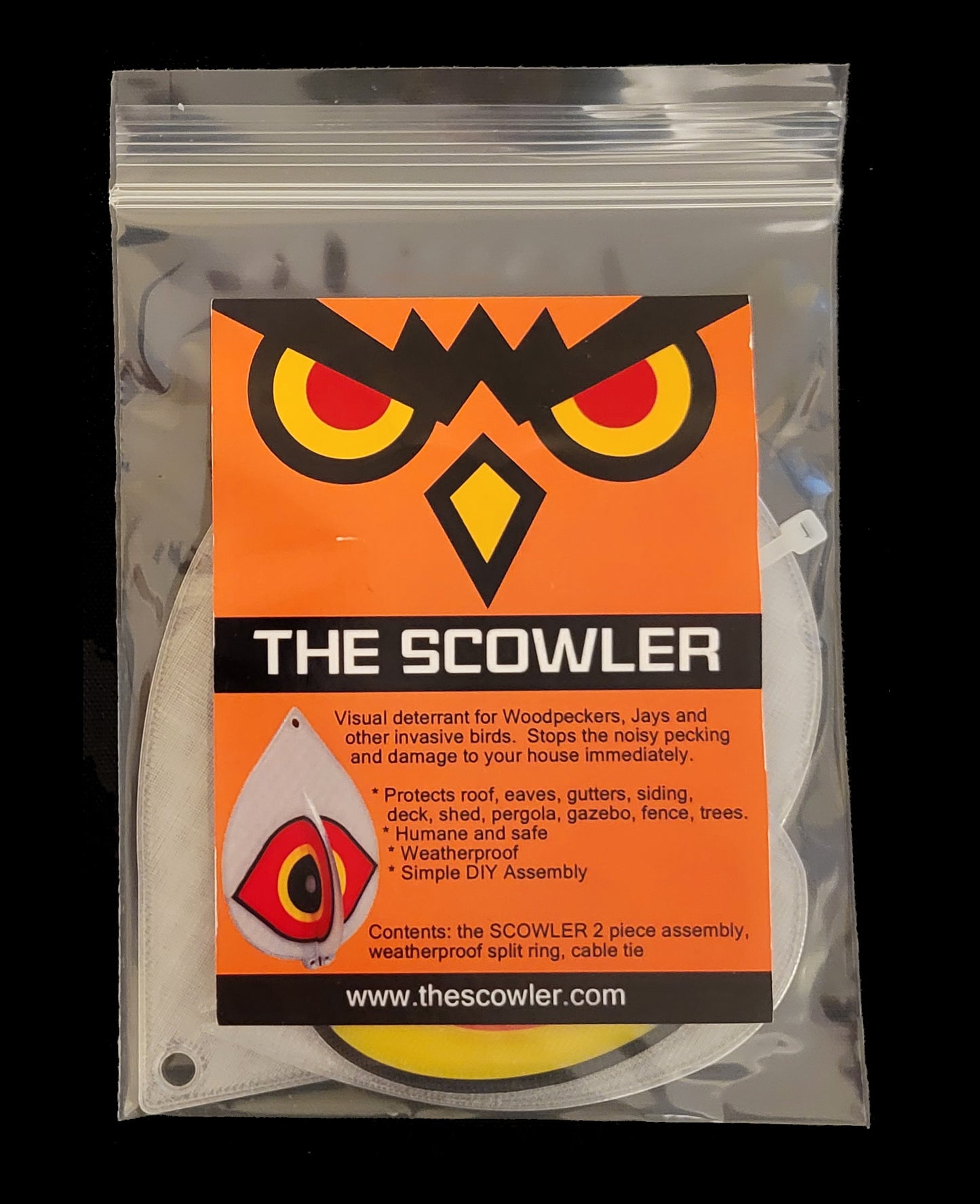 The Scowler - Scare Woodpeckers and Other Birds Away.